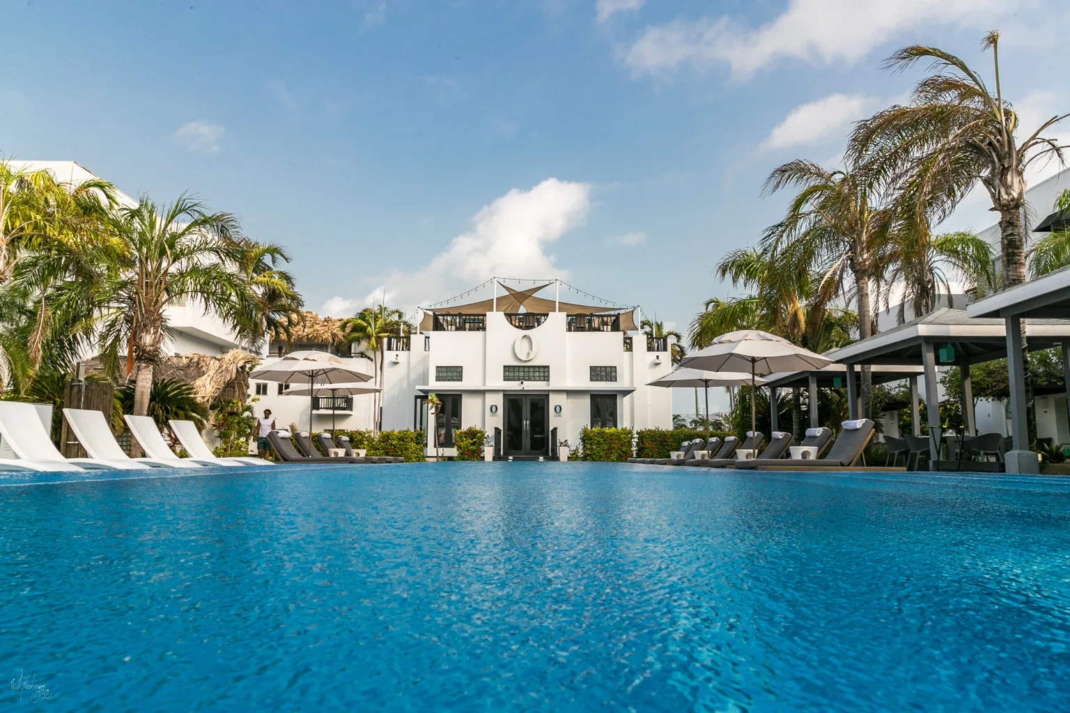 70-foot infinity pool overlooking the Caribbean Sea at Las Terrazas